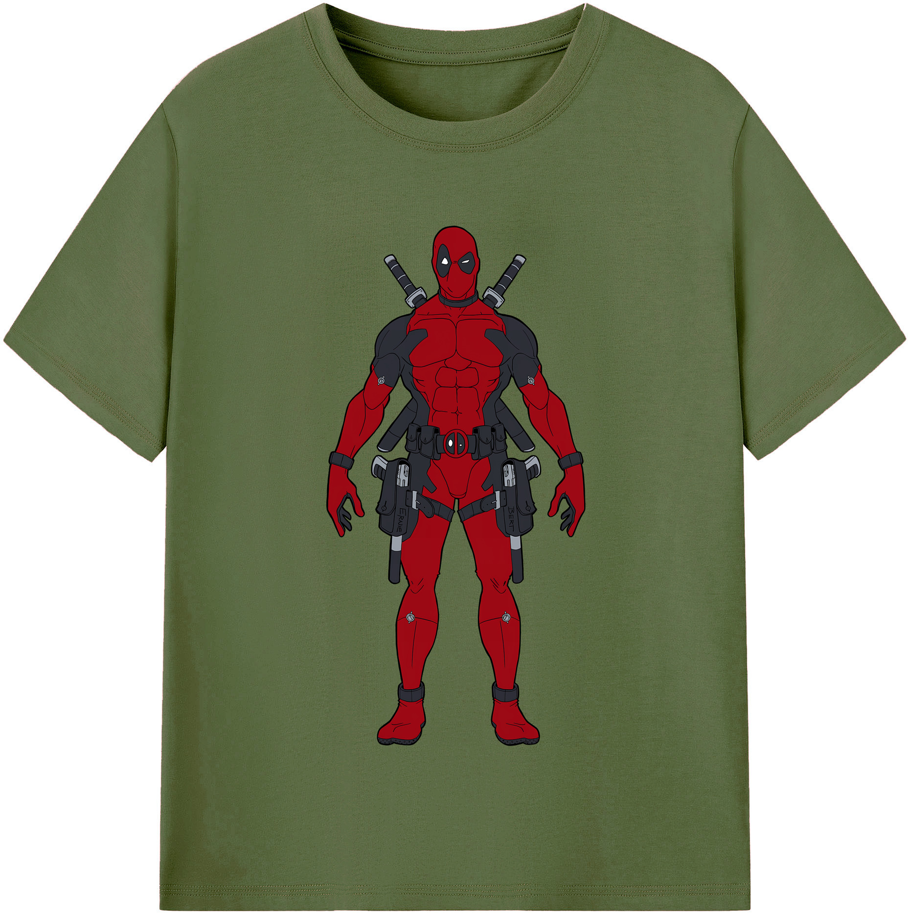 （画像用） Deadpool デッドプール 綿100％半袖Tシャツ（フロントプリント）